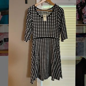 NWT XL Max Edition Polka Dot 3/4 Sleeve Dress